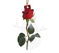 ESNAIUVCD A Red Rose Print Wooden Sign Plaque Wood Hearts Sign, Womens Gifts, Daughter Gifts From Parents,Christmas Birthday Present