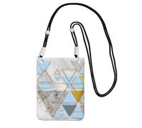 ESNAIUVCD Abstract Geometric Pattern Print Carry A Mobile Phone Bag Diagonally,Crossbody Bag,Suitable For Carrying Mobile Phone Change, Etc
