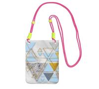 ESNAIUVCD Abstract Geometric Pattern Print Carry A Mobile Phone Bag Diagonally,Crossbody Bag,Suitable For Carrying Mobile Phone Change, Etc
