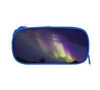 ESNAIUVCD Aurora Polaris Print Zipper Large Pencil Case,Durable Stationery Pencilcase Bag,Multifunctional Pencilcase Bag Penbag for School College Office Adult Girls and Boys