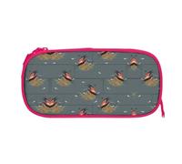 ESNAIUVCD Barn Swallow in Graphite Print Zipper Large Pencil Case,Durable Stationery Pencilcase Bag,Multifunctional Pencilcase Bag Penbag for School College Office Adult Girls and Boys