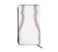 ESNAIUVCD Baseball Lace Print Genuine Leather Women's,Men's Wallets,Multi-Functionclutch Purse,Zip Around Large Travel â€‹Mobile Phone Long â€‹Money Purses