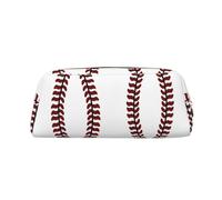 ESNAIUVCD Baseball Softball Laces Print Pencil Bag Zipper Large Pencil Bag Work Travel - Multifunctional Pencil Case,Makeup Bag