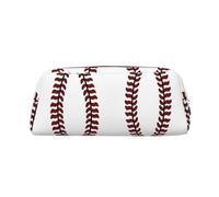 ESNAIUVCD Baseball Softball Laces Print Pencil Bag Zipper Large Pencil Bag Work Travel - Multifunctional Pencil Case,Makeup Bag
