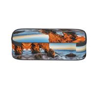 ESNAIUVCD Beach Malibu Print Pencil Case for Kids,School Pen Bags Large Capacity Pencil Elementary School Pen Case Children Stationery Bags