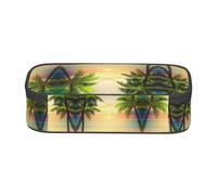 ESNAIUVCD Beach Sunset Print Pencil Case for Kids,School Pen Bags Large Capacity Pencil Elementary School Pen Case Children Stationery Bags