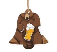 ESNAIUVCD Bear Working Print Wooden Sign Plaque Wood Hearts Sign, Womens Gifts, Daughter Gifts From Parents,Christmas Birthday Present