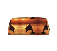 ESNAIUVCD Beautiful Sunset Print Pencil Bag Zipper Large Pencil Bag Work Travel - Multifunctional Pencil Case,Makeup Bag