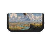 ESNAIUVCD Beautiful Views Print Pencil Case Big Capacity Pencil Bag Makeup Pouch Durable Students Stationery with Double Zipper for School/Office