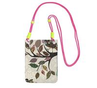 ESNAIUVCD Birds On Branches Print Carry A Mobile Phone Bag Diagonally,Crossbody Bag,Suitable For Carrying Mobile Phone Change, Etc