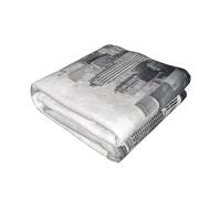 ESNAIUVCD Black And White New York Print Soft Cozy Fleece Plush Warm Flannel Bedding Blanket,Cozy Lightweight Warm Blankets For All Season 40x30in/50x40in/60x50in/80x60in