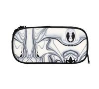 ESNAIUVCD Black and White Paint Mixed Print Zipper Large Pencil Case,Durable Stationery Pencilcase Bag,Multifunctional Pencilcase Bag Penbag for School College Office Adult Girls and Boys