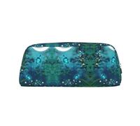 ESNAIUVCD Blue Butterfly Print Pencil Bag Zipper Large Pencil Bag Work Travel - Multifunctional Pencil Case,Makeup Bag