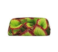 ESNAIUVCD Carnivorous Plant Print Pencil Bag Zipper Large Pencil Bag Work Travel - Multifunctional Pencil Case,Makeup Bag