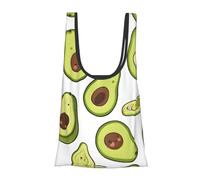 ESNAIUVCD Cartoon Pears Print Reusable, Foldable,Washable Grocery Bags Foldable In A Pouch Eco Tote Shopping Bag,Daily Shopping Loading