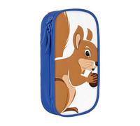 ESNAIUVCD Cartoon Squirrel Print Pencil Case Coin Key Card Bag Purse Large Pen Pouch for Kids Boys School Office
