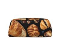 ESNAIUVCD Cheese Sandwiches Print Pencil Bag Zipper Large Pencil Bag Work Travel - Multifunctional Pencil Case,Makeup Bag