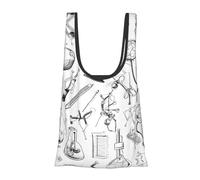 ESNAIUVCD Chemistry Print Print Reusable, Foldable,Washable Grocery Bags Foldable In A Pouch Eco Tote Shopping Bag,Daily Shopping Loading