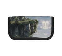 ESNAIUVCD Cliff Print Pencil Case Big Capacity Pencil Bag Makeup Pouch Durable Students Stationery with Double Zipper for School/Office