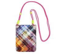 ESNAIUVCD Coloured Twill Lattice Print Carry A Mobile Phone Bag Diagonally,Crossbody Bag,Suitable for Carrying Mobile Phone Change, Etc