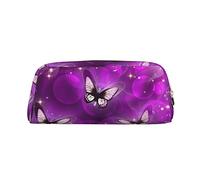 ESNAIUVCD Colourful Butterfly Print Pencil Bag Zipper Large Pencil Bag Work Travel - Multifunctional Pencil Case,Makeup Bag