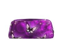ESNAIUVCD Colourful Butterfly Print Pencil Bag Zipper Large Pencil Bag Work Travel - Multifunctional Pencil Case,Makeup Bag