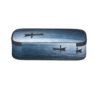 ESNAIUVCD Cruise Ship Print Pencil Case for Kids,School Pen Bags Large Capacity Pencil Elementary School Pen Case