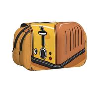 ESNAIUVCD Cute Crying Chainsaw Print Large Capacity Double Layer Pen Bag,Suitable for Boys, Girls and Adults,This Office Pen Bag with Compartment Design