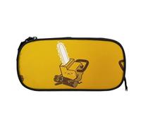 ESNAIUVCD Cute Crying Chainsaw Print Zipper Large Pencil Case,Durable Stationery Pencilcase Bag,Multifunctional Pencilcase Bag Penbag for School College Office Adult Girls and Boys