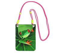 ESNAIUVCD Cute Frog Print Carry A Mobile Phone Bag Diagonally,Crossbody Bag,Suitable For Carrying Mobile Phone Change, Etc