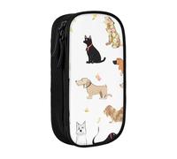 ESNAIUVCD Cute Kitten Butterfly Print Pencil Case Coin Key Card Bag Purse Large Pen Pouch for Kids Boys School Office