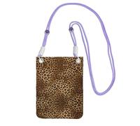ESNAIUVCD Cute Leopard Print Carry A Mobile Phone Bag Diagonally,Crossbody Bag,Suitable for Carrying Mobile Phone Change, Etc
