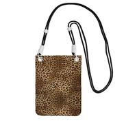 ESNAIUVCD Cute Leopard Print Carry A Mobile Phone Bag Diagonally,Crossbody Bag,Suitable for Carrying Mobile Phone Change, Etc
