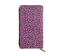 ESNAIUVCD Cute Leopard Print Genuine Leather Women's,Men's Wallets,Multi-Functionclutch Purse,Zip Around Large Travel â€‹Mobile Phone Long â€‹Money Purses
