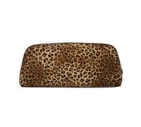 ESNAIUVCD Cute Leopard Print Pencil Bag Zipper Large Pencil Bag Work Travel - Multifunctional Pencil Case,Makeup Bag