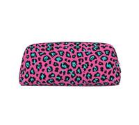 ESNAIUVCD Cute Leopard Print Pencil Bag Zipper Large Pencil Bag Work Travel - Multifunctional Pencil Case,Makeup Bag