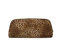 ESNAIUVCD Cute Leopard Print Pencil Bag Zipper Large Pencil Bag Work Travel - Multifunctional Pencil Case,Makeup Bag