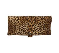 ESNAIUVCD Cute Leopard Print Portable Leather Glasses Case,Premium Protective Unisex Glasses Case For Travel & Daily Use,Elegant Accessories