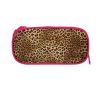 ESNAIUVCD Cute Leopard Print Zipper Large Pencil Case,Durable Stationery Pencilcase Bag,Multifunctional Pencilcase Bag Penbag for School College Office Adult Girls and Boys