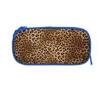 ESNAIUVCD Cute Leopard Print Zipper Large Pencil Case,Durable Stationery Pencilcase Bag,Multifunctional Pencilcase Bag Penbag for School College Office Adult Girls and Boys
