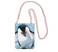 ESNAIUVCD Cute Penguins Baby Taking Pictures Print Carry A Mobile Phone Bag Diagonally,Crossbody Bag,Suitable for Carrying Mobile Phone Change, Etc