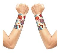 ESNAIUVCD Cute Snail Print Compression Wrist Sleeve Tennis Carpal Tunnel Wrist Brace Elastic Relieve Stiff Wrist Support Sweat Wristband Sports Exercise(2 Pair)