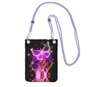 ESNAIUVCD Dancing Butterfly Print Carry A Mobile Phone Bag Diagonally,Crossbody Bag,Suitable for Carrying Mobile Phone Change, Etc