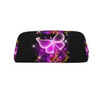 ESNAIUVCD Dancing Butterfly Print Pencil Bag Zipper Large Pencil Bag Work Travel - Multifunctional Pencil Case,Makeup Bag