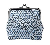 ESNAIUVCD Evil Eyes Print Kiss Lock Wallet Leather Coin Purse Ladies Money Pocket Iron Frame Compact Hand-Held Wallet