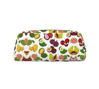 ESNAIUVCD Exotic Fruits Print Pencil Bag Zipper Large Pencil Bag Work Travel - Multifunctional Pencil Case,Makeup Bag