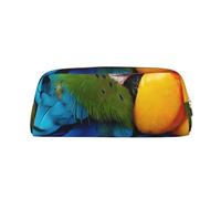 ESNAIUVCD Fantastic Parrot Feather Print Pencil Bag Zipper Large Pencil Bag Work Travel - Multifunctional Pencil Case,Makeup Bag