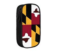 ESNAIUVCD Flag of Maryland Print Pencil Case Coin Key Card Bag Purse Large Pen Pouch for Kids Boys School Office
