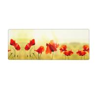 ESNAIUVCD Flower Under The Sun Print Extra Large Gaming Office Mouse Pad (31.5" X 11.8") â€“ Print, Premium Anti-Slip Desk Mat With Durable Stitched Edges