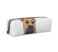 ESNAIUVCD French Bulldogs Print Print Leather Pencil Case Zippered Pouch Portable Large Capacity Stationery Organizer Cosmetic Bag for School Office(2pcs)